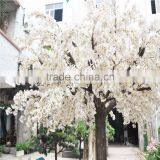 Atificial White Cherry Blossom Flower Tree for Wedding Decoration Fiberglass Trunk thumbnail-2
