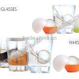 Heavy Square Base Whiskey Glass With Whiskey Stone thumbnail-4