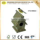Unfinished Outdoor Hanging Wooden Bird House thumbnail-1