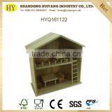 handmade unfinished wholesale wooden house toy