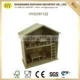 Handmade Unfinished Wholesale Wooden House Toy thumbnail-1
