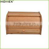 High Quality Bamboo Bread Bin/Bamboo Bread Storage/Homex_Factory thumbnail-1
