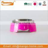 Pink Stainless Steel Cat Bowl thumbnail-1