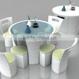 Patio Rattan Table and Chairs thumbnail-1