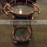 Elegant and Smart Stainelss Steel Liquor Cart Food Serving Trolley for Hotel C-46 thumbnail-3