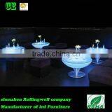 Hot Sale Modern Gorgeous Remote Control Color Changing Illuminated LED Light Bar Round Table 80*80*110cm thumbnail-3