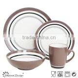 High Quality 16pcs Stoneware Ceramic Dinnerware Set thumbnail-2