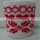 Glass Candle Holder With Fabric Cover thumbnail-1