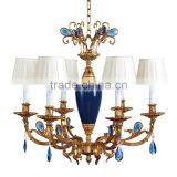 New Arrival Classic European Baroque Style Antique Golden Brass Pendant Light, Chandelier for Bedroom BF12-05254h thumbnail-6