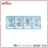 Countryside Large Butterfly Printing Square 4 Section Dessert Melamine Plate thumbnail-1