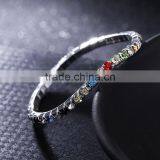 Stretch Colorful Sparkly Rhinestone Chain Bracelet thumbnail-4