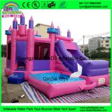 Guangzhou Qinda Princess inflatable bouncy castle with water slide swimming pool kids jumping castle for sale