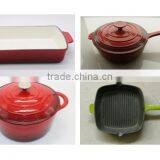 4 CAST IRON ENAMELED COOKWARE ITEMS IN USA/EU/CANADA thumbnail-2