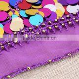 Dancing Coin Chain Sequin Belly Dance Hip Belt Skirt Scarf Wrap Waistband thumbnail-6