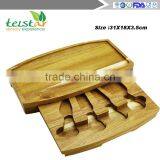 2016 Bamboo Cheese Board and Tools Set With Swivel Base thumbnail-4