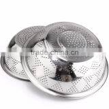 Vegetables Basin Stainless Steel Pots Vegetables Drain Basket Cooking Vegetables Basket Fruit Bowl 28cm thumbnail-6