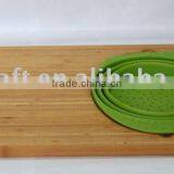 Bamboo Cutting Board With Silicone Bowl thumbnail-1