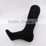 Black Nylon Knee High Soccer Wholesale Socks Men thumbnail-6