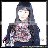 CX-S-48Q Frost Genuine Ladies Rex Rabbit Fur Scarf thumbnail-6