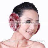 CX-EM-03H Cheap Fluffy Warm Womens Genuine Rex Rabbit Fur Earmuff thumbnail-6