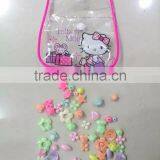 Hot Sales Diy Handmade Acrylic Beaded Set Bags Pack Children Early Educational Diy Loose Beads Bags Set for Promotion Items thumbnail-4