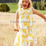 Summer 100% Cotton Bbay Girl Dresses Children Round Neck Sleeveless Dress Boutique Girl Clothing thumbnail-1