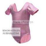 2017 New Arrival Ballet Sparkle Short Sleeve Gymnastics Leotard for Girls thumbnail-5