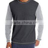 Fashion Raglan Sleeve Crewneck Wholesale Men's O-Neck Hoodies for Winter in Bulk Production thumbnail-1