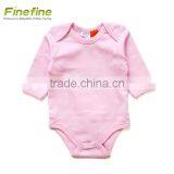 Fall Plain Long Sleeve Baby Clothes Printed White Baby Rompers thumbnail-6