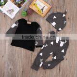 Cute Baby Clothing Deer Tops Long Sleeve T Shirt + Pants Baby Clothes Clothing Set thumbnail-3
