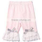 Hot Selling Custom Fashion Pants for Little Kids/girls Ruffle Pants thumbnail-3