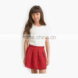 Girls Pleated Triangle Print Skirt thumbnail-1