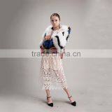 Myfur Wholesale Short Style Colorful Fox Fur Coat for Fashion Girls thumbnail-6