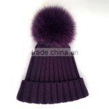 Myfur Winter High Quality Warm Wholesale Knitted Hats for Woman thumbnail-2