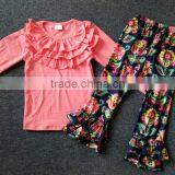 Cartoon Halloween Girls Clothing Sets of Printed Long Sleeve Baby Wholesale Ruffle Clothes thumbnail-6