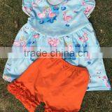 Baby Girl Boutique Clothing Swan Dress Sets Girl Summer Outfits Cute Baby Outfits thumbnail-1