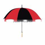 48" Arc Automatic Open Umbrella - Nylon Canopy, 33" Long, Has a Metal Shaft With Wooden Handle and Comes With Your Logo thumbnail-5