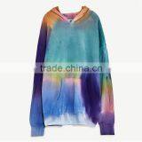 2017 OEM Spring Round Neck and Long Sleeves Oversized Tie-dye Sweat Hoodie thumbnail-6