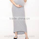 Plus Size Women Plain Long Maxi Maternity Skirt thumbnail-1