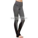 OEM Custom Lady Fitness Trample Feet Mesh Skin Tight Yoga Pants thumbnail-3