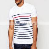 Personalized Custom Polo Shirt High Quality Man With Stripe Printing on Front thumbnail-1