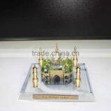 High Quality K9 Crystal Taj Mahal Model With 24k Gold Plating Metal JC0002 thumbnail-3