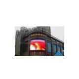 P10 Curved Led Display on Commercial Building