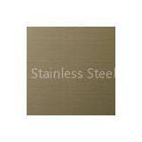 Bathroom Metal Decoration Plate, Ti-coating Colored Hairline Stainless Steel Sheet thumbnail-1