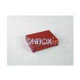 Red Matte Painting Wooden Gift Box for Jewelry Set Packaging , Luxury Tea Box thumbnail-1