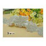 Handmade Flower Design Iron On Decorative Crystal Bridal Trim For Wedding Dress thumbnail-1