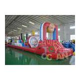 Colorful Giant Inflatable Games / Extrior Inflatable Dry Slide Durable