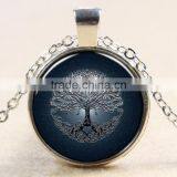 XP-TGN-LT-112 Best Price Antique Diy Image Dome Cabochon Tree Of Life Time Gem Necklace In Alloy
