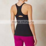 Fitness Apparels Black Plain Tight Fashion Running Shirts Ladies Gym Vest thumbnail-2