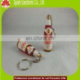 Mini Aluminum Projection Logo ABS Bottle Keyring Projector Logo Keychain